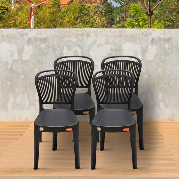 फर्नीचर यार्ड Mango Salsa Plastic Chair/Stackable Plastic Chair/Strong & Sturdy Structure/ प्लास्टिक आउटडोर चेयर