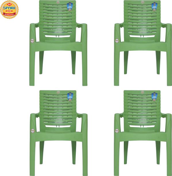 SP SPARK LINE KING Heavy Duty Chair for Home, Office | Comfortable | Capacity upto 200Kg Plastic Outdoor Chair