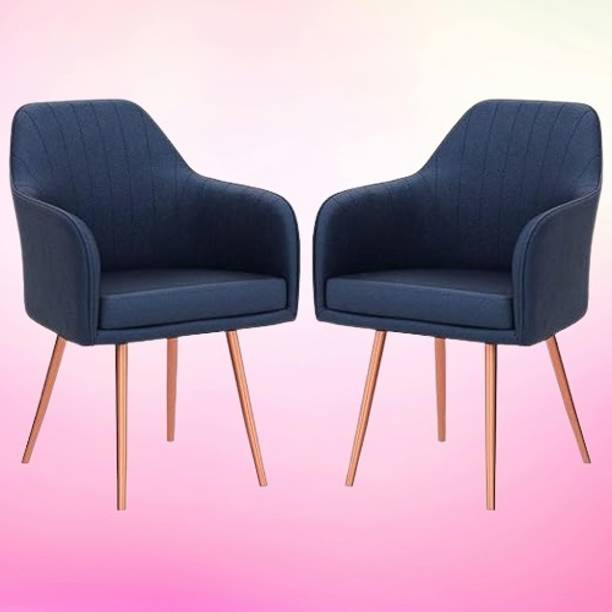 Toxigo Velvet Dining Chairs, Cushion Seat Chair for Living Room Bedroom Restaurant Fabric Dining Chair
