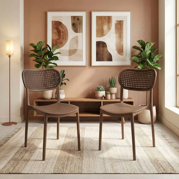 TrendyLivings Chair for | Dining Chair | Suitable for Home, Café & Restaurant Plastic Outdoor Chair