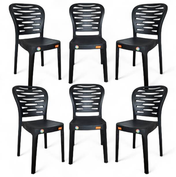 Furniture Yard Mango Sushi Plastic Chair/Stackable Plastic Chair/Strong & Sturdy Structure/ Plastic Outdoor Chair