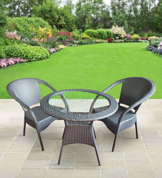 KLODOR Premium Garden/Outdoor/Balcony/Terrace/Coffee/Poolside Patio Chair & Table Set Metal Outdoor Chair