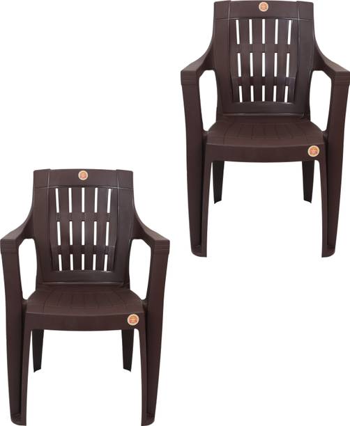 PRIMEGOLD Polo Orthopaedic - Comfortable for Home and Restaurant Plastic Outdoor Chair