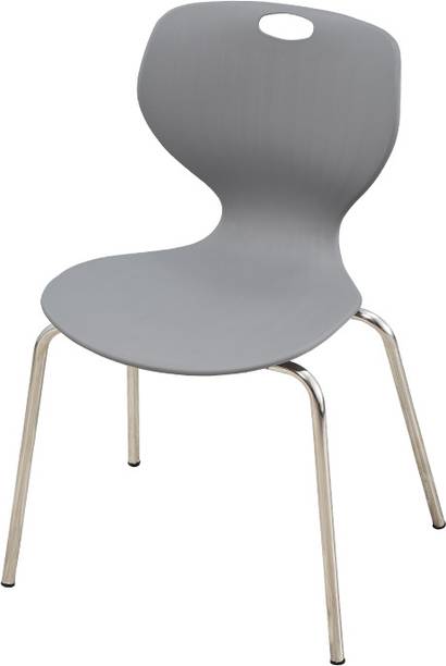 swagath furniture BOOM Plastic Chair with Stainless steel Legs for Indoor/Outdoor Plastic Cafeteria Chair