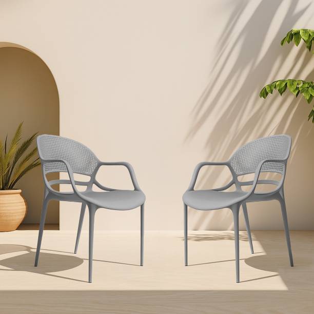 Diya Sunset Strong PP Build, Lightweight, Stackable, Home, Balcony, Living Room, Cafe Plastic Outdoor Chair