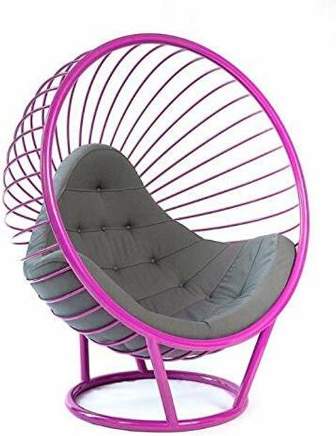Smarts collection Iron Bubble Chair with Slim Form Seat Cushion For Hall Metal Outdoor Chair