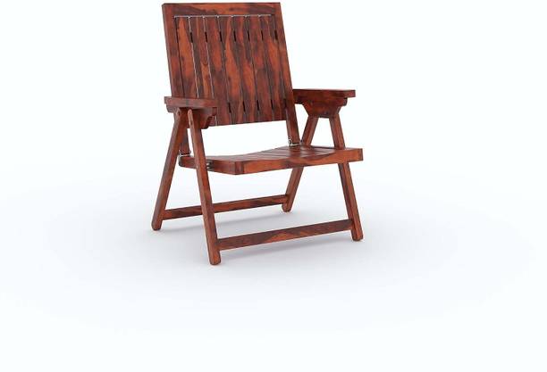 WOODSTAGE Sheesham Wood Folding Chair For Home/Balcony/Living Room Solid Wood Outdoor Chair