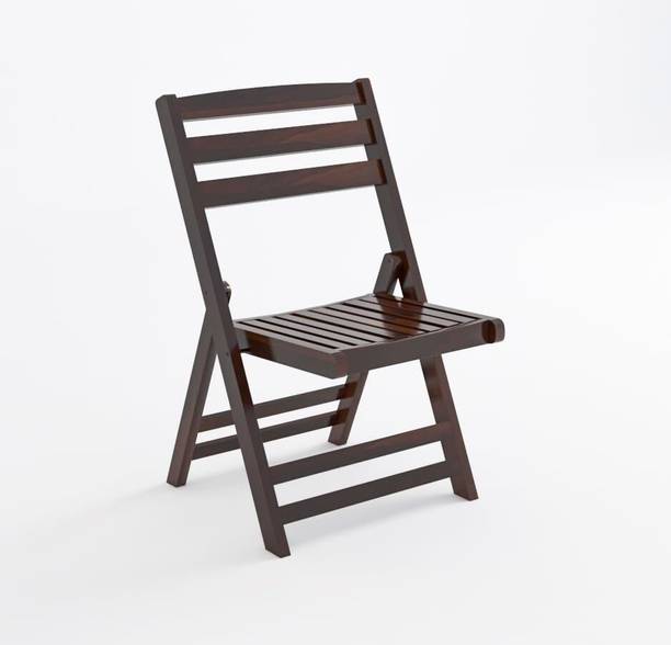 FLIPWOOD Wooden Foldable Chair for Balcony Outdoor Garden Terrace Folding Chairs Solid Wood Cafeteria Chair