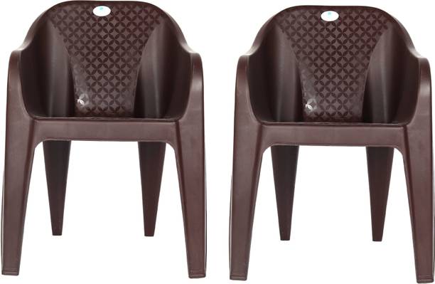 HOMIBOSS Plastic chairs for home, Living Room chair, study, outdoor and Garden Plastic Outdoor Chair
