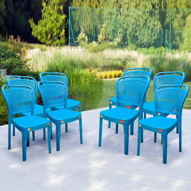 Furniture Yard Mango Salsa Plastic Chair/Stackable Plastic Chair/Strong & Sturdy Structure/ Plastic Outdoor Chair