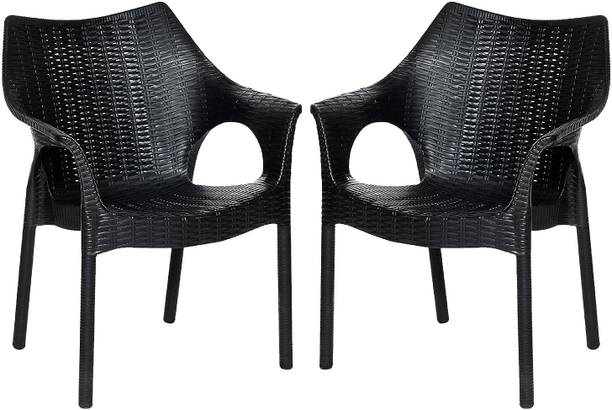 Supreme Cambridge Designer Rattan Finish Fully Comforted 100% Virgin Plastic Outdoor Chair