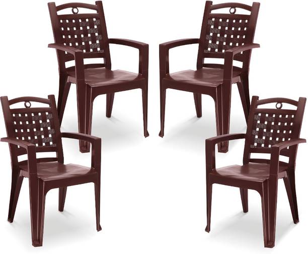 MAHARAJA Sony for Home, Office | Comfortable | Arm Rest | Bearing Capacity up to 200 Kg Plastic Outdoor Chair
