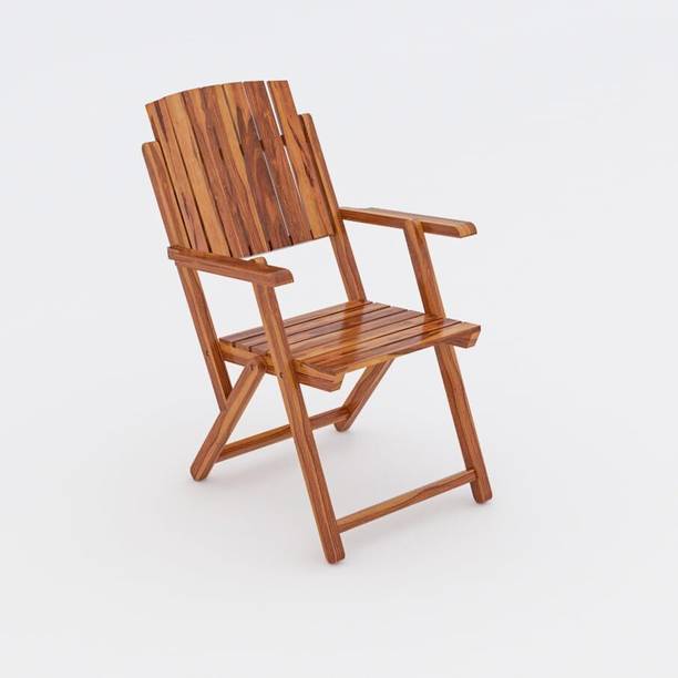 FLIPWOOD Seesham Wood Folding Chair for Living Room/Garden Solid Wood Outdoor Chair