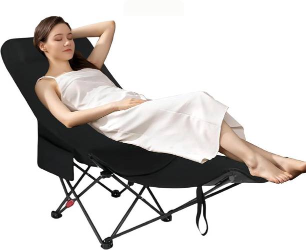 Shikshapatri Foldable Recliner Chair with Carry Bag for Beach, Travel & Relaxing Synthetic Fiber Outdoor Chair