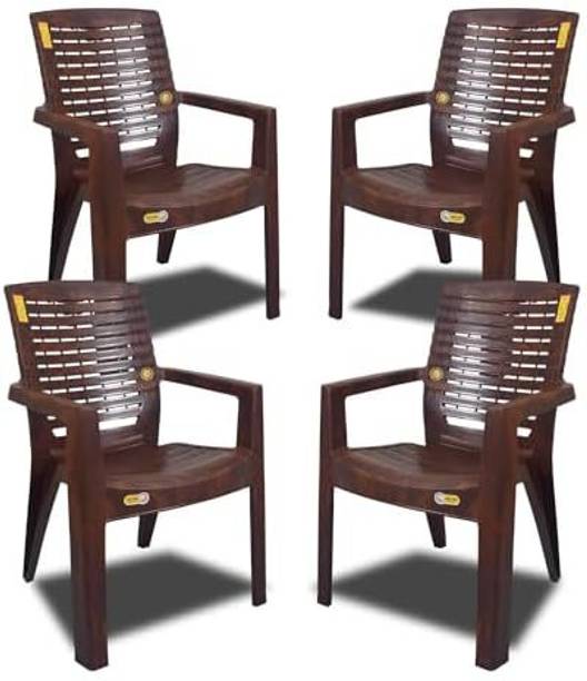 COMFORT Creation High Back Heavy Duty Ortho Chair for Home Office & Restaurant Home, Cafe Plastic Outdoor Chair