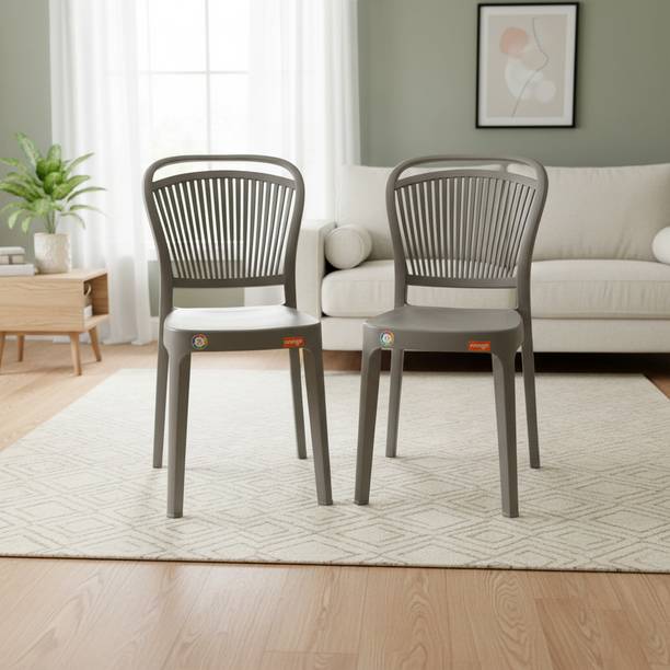 Furniture Yard Mango Salsa Plastic Chair/Stackable Plastic Chair/Strong & Sturdy Structure/ Plastic Outdoor Chair