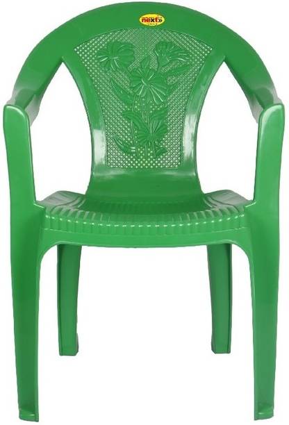 next NPPL Next Admire Plastic Chair with Armrest for Home, Indoor & Outdoor Use Plastic Outdoor Chair