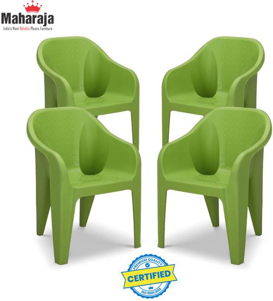 MAHARAJA Sigma for Home, Office | Comfortable | Arm Rest | Bearing Capacity up to 200 Kg Plastic Outdoor Chair