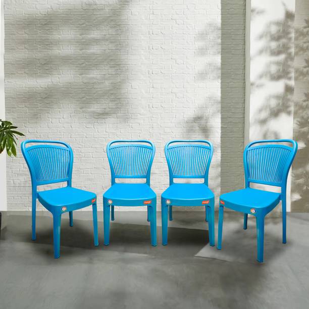 Furniture Yard Mango Salsa Plastic Chair/Stackable Plastic Chair/Strong & Sturdy Structure/ Plastic Outdoor Chair