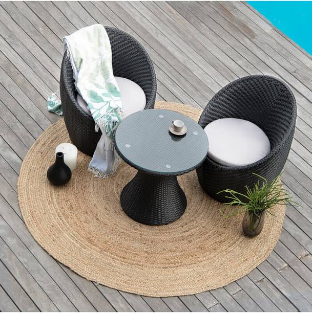 KLODOR Premium Garden/Outdoor/Balcony/Terrace/Coffee/Poolside Patio Chair & Table Set Metal Outdoor Chair