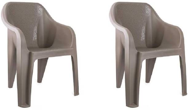 cello Dynamo Comfortable Arm Rest Chair | Strong & Sturdy Structure | 3 Years Warranty Plastic Outdoor Chair
