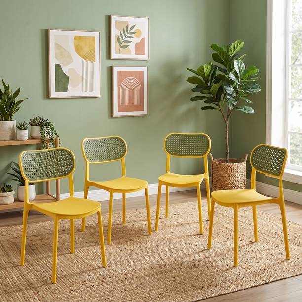 TrendyLivings Taquila Chair for Home | Dining Chair | Suitable for Home, Café & Restaurant Plastic Outdoor Chair