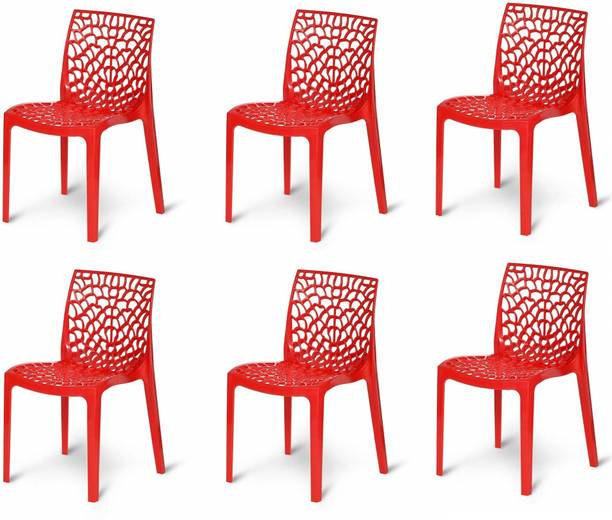 RW REST WELL Web Designer Plastic Chair for Home, Cafe|Lightweight & Stackable Seating Chair| Plastic Outdoor Chair
