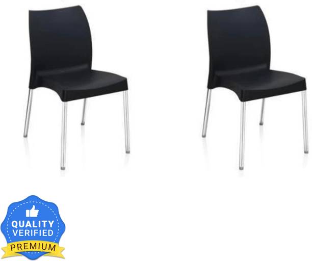Nilkamal Mid Back Chair NS07SS| For Living, Bed Room, Kitchen, Office, Outdoor, Stackable Plastic Cafeteria Chair