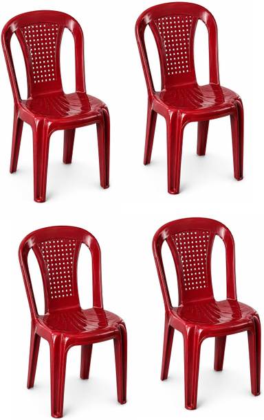 SRI GAYATHRI POLYMERS Premium Plastic Armless Chair|Strong,Durable|Indoor Outdoor|Home,Garden,Balcony Plastic Outdoor Chair