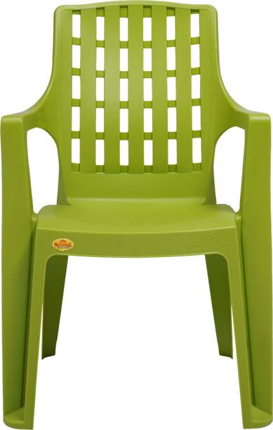 NP NATIONAL Since 1952 Plastic Chair for Home, Office & Outdoor, Solid Back Support Plastic Outdoor Chair