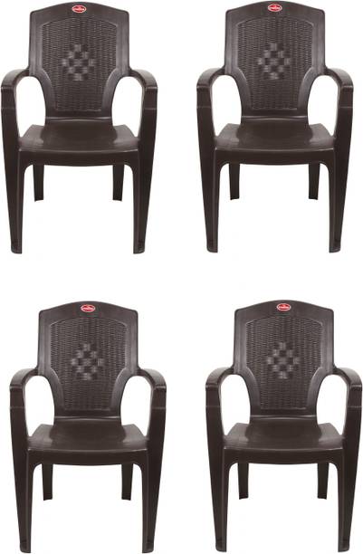 SRI GAYATHRI POLYMERS Comfortable Seating for Home & Living Room | Matt & Gloss Pattern Plastic Outdoor Chair