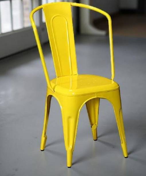 BALAJEE Modern Industrial Metal Side Chair – Durable, Comfortable & Stylish Metal Outdoor Chair