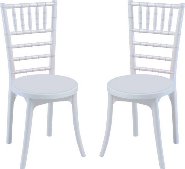 swagath furniture Chair For Cafe/Home/Office Set Of 2 Indoor/Outdoor Plastic Cafeteria Chair