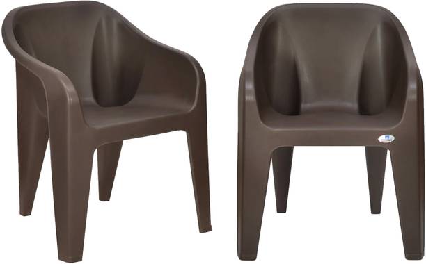 Nilkamal Eeezygo Chair Modern & Comfortable with Arm & Backrest for Study, Dining Plastic Outdoor Chair