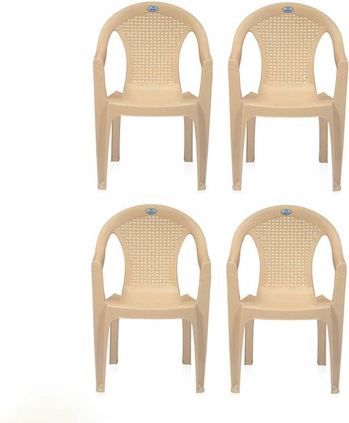 Nilkamal Mid Back Chair with Arm CHR2051| For Living, Bed Room, Kitchen, Office, Garden Plastic Outdoor Chair