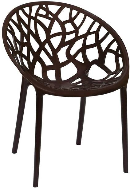 ACTIVA Crystal Plastic Arm Chair| Comfortable&Stackable Chairs for Home/Patio/Garden| Plastic Outdoor Chair