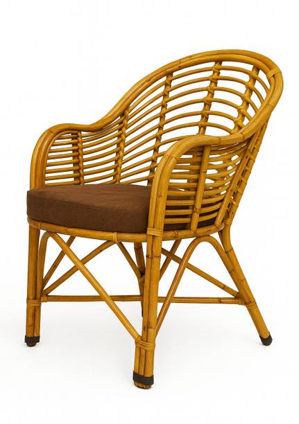 AFCane Craft Handcrafted Cane Chair with Soft Cushion for Comfortable IndoorLivingRoomSeating Cane Living Room Chair