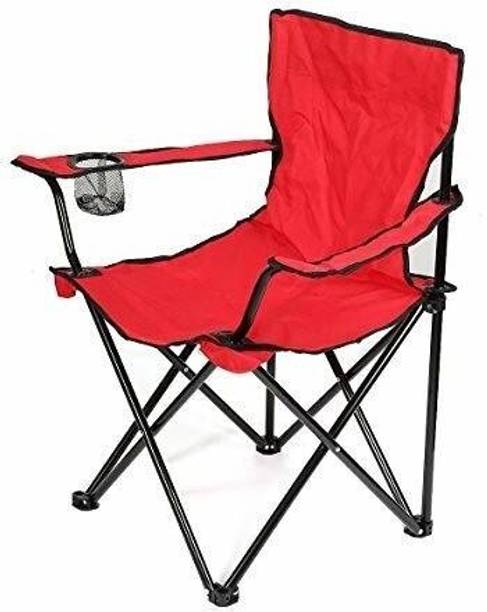 IRIS Heavy Duty Folding Armrest Chair with Comfortable Tilted Back Metal Outdoor Chair