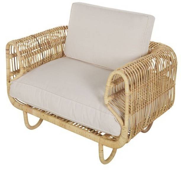 IRA Upholstered Armchair Rattan woven chair furniture for balcony Bamboo Chair Bamboo Outdoor Chair