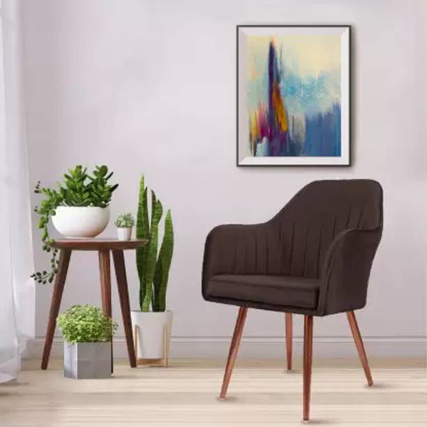 lifestyle furniture Accent Chair for Living Room, Bedroom, Velvet Fabric Dining Chair Metal Cafeteria Chair