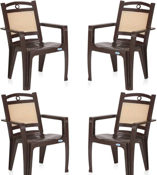 Nilkamal Plastic Chair for Living room with Armrest for home/office/living room Plastic Outdoor Chair
