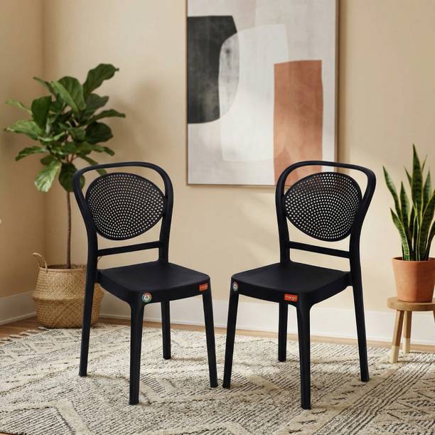 Furniture Yard Mango Sandra Plastic Chair/Stackable Plastic Chair/Strong & Sturdy Structure/ Plastic Outdoor Chair