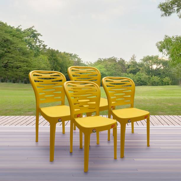 Furniture Yard Mango Sushi Plastic Chair/Stackable Plastic Chair/Strong & Sturdy Structure/ Plastic Outdoor Chair
