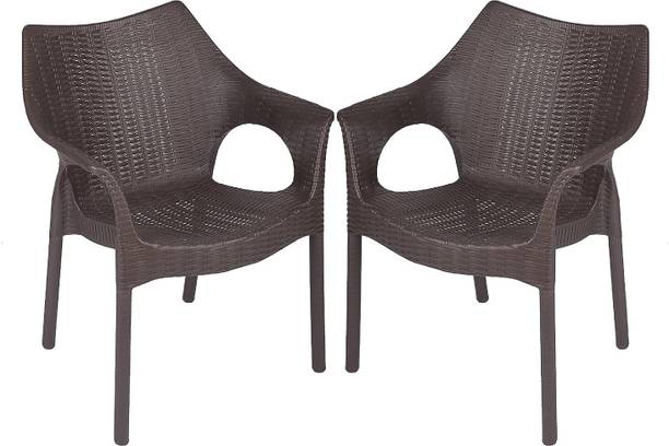 Supreme Cambridge Designer Rattan Finish Fully Comforted 100% Virgin Plastic Outdoor Chair