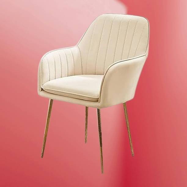 HAVYA Velvet Dining Chairs, Cushion Seat Chair for Living Room Bedroom Restaurant Fabric Dining Chair