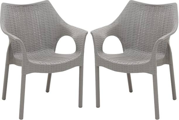 Supreme Cambridge Designer Rattan Finish Fully Comforted 100% Virgin Plastic Outdoor Chair