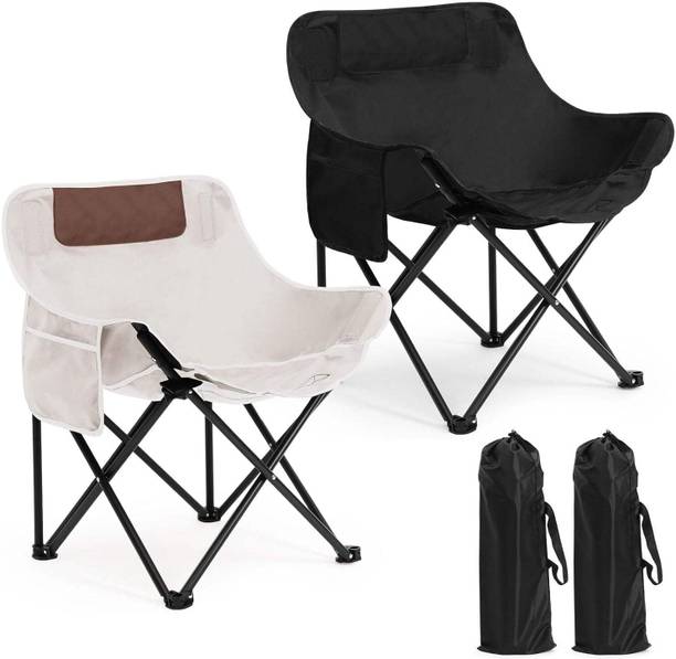 DIVYAMSHOPEE Foldable Chair for Travelling Synthetic Fiber Outdoor Chair