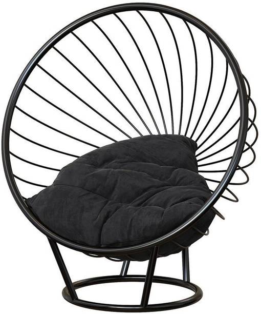 Smarts collection Iron Bubble Chair with Slim Form Seat Cushion For Hall Metal Outdoor Chair