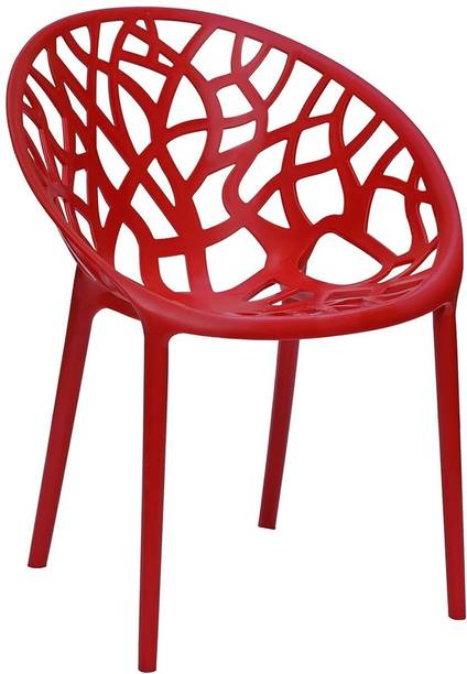 ACTIVA Crystal Plastic Arm Chair| Comfortable&Stackable Chairs for Home/Patio/Garden| Plastic Outdoor Chair