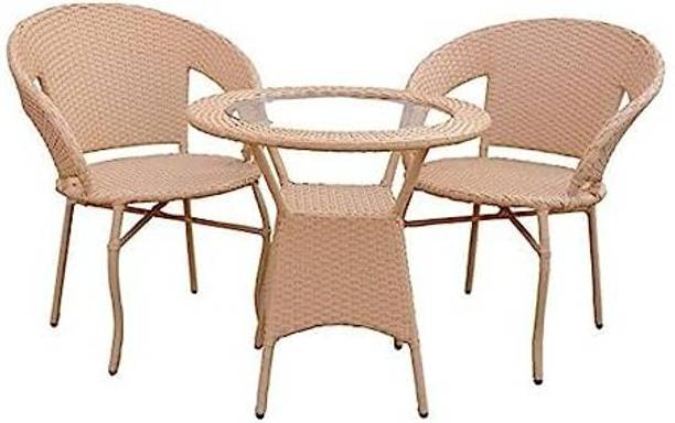 IIOF D-12 Outdoor/indoor Rattan wicker chair sets with table Metal Outdoor Chair